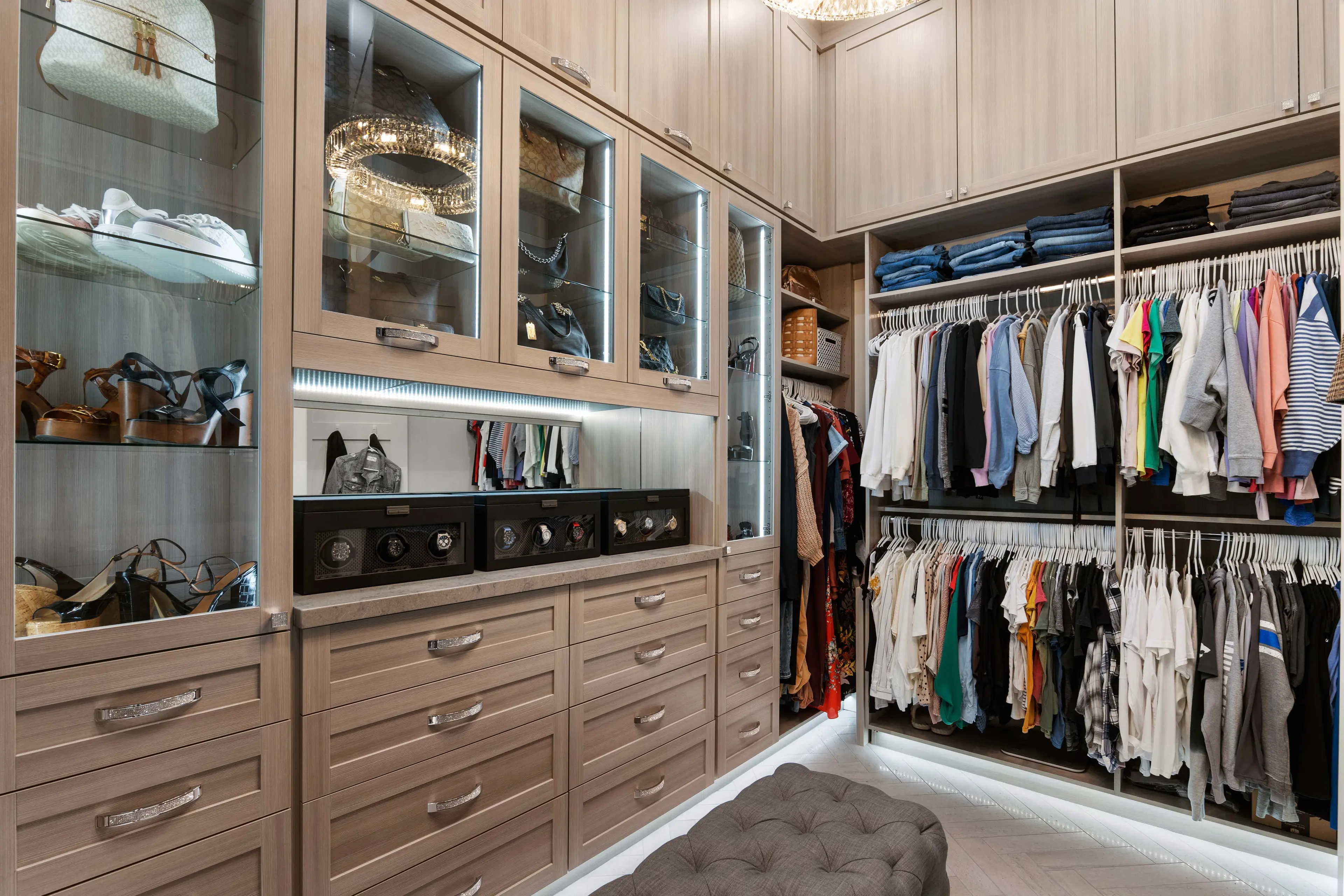 Luxury walk-in closet